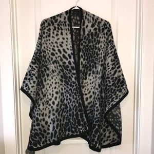 Lord & Taylor Leopard Print Shawl